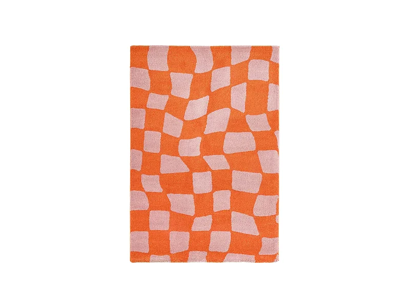 Tapis intérieur à poils longs Swing 383 orange 200 x 280 cm