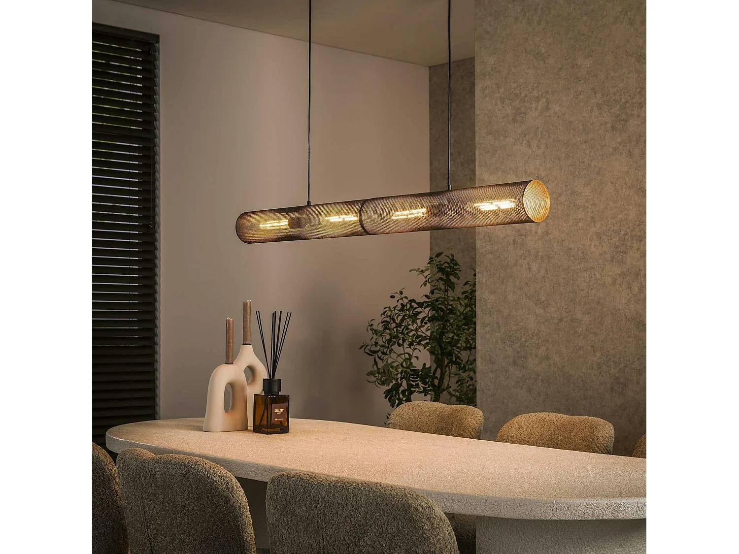 Suspension de table contemporaine forme tube RALF