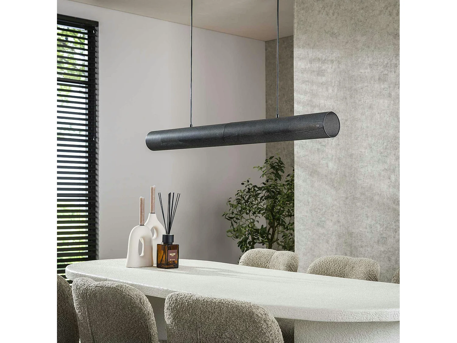 Suspension de table contemporaine forme tube RALF