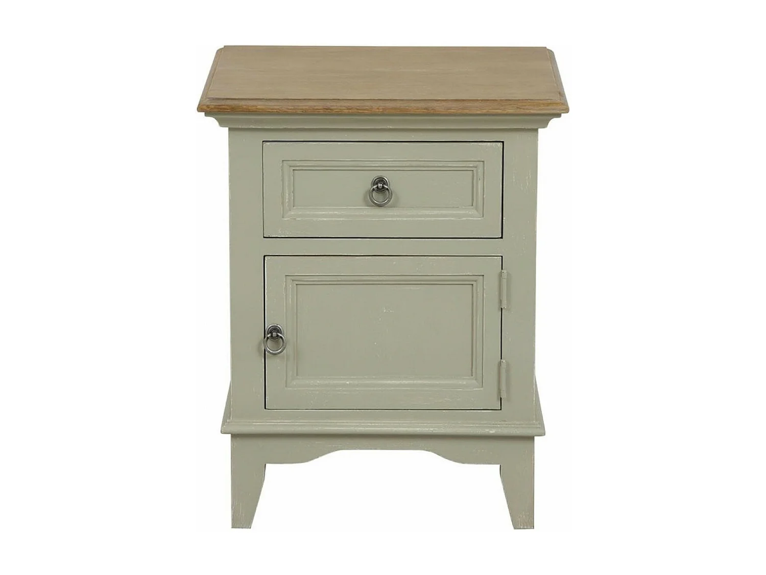 Table de chevet 1 tiroir 1 porte ouverture à droite Bois Beige - Esquisse Interior's