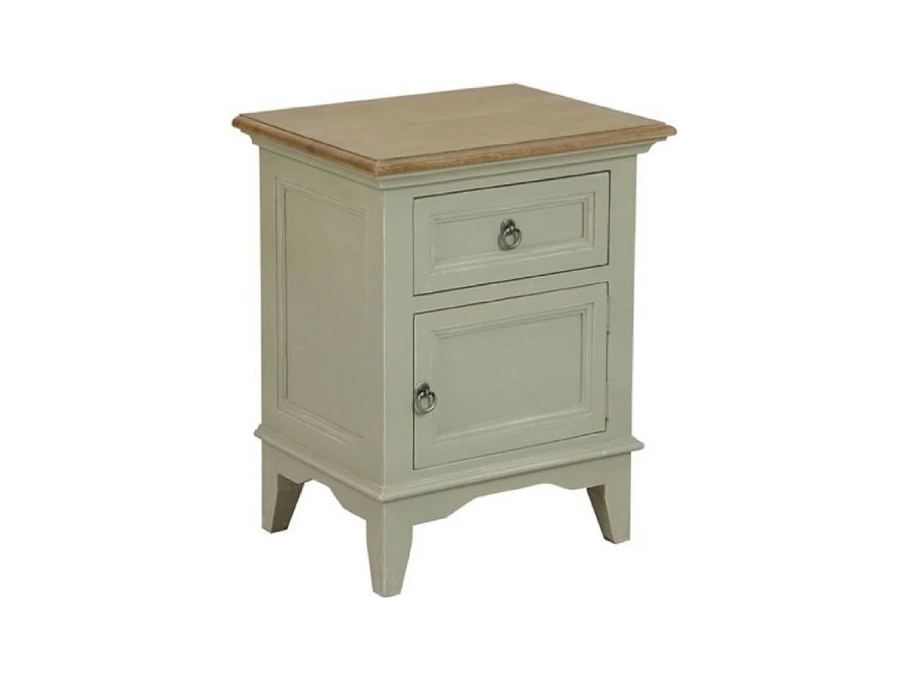 Table de chevet 1 tiroir 1 porte ouverture à droite Bois Beige - Esquisse Interior's