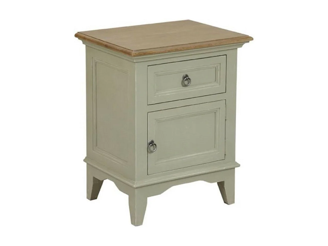 Table de chevet 1 tiroir 1 porte ouverture à droite Bois Beige - Esquisse Interior's