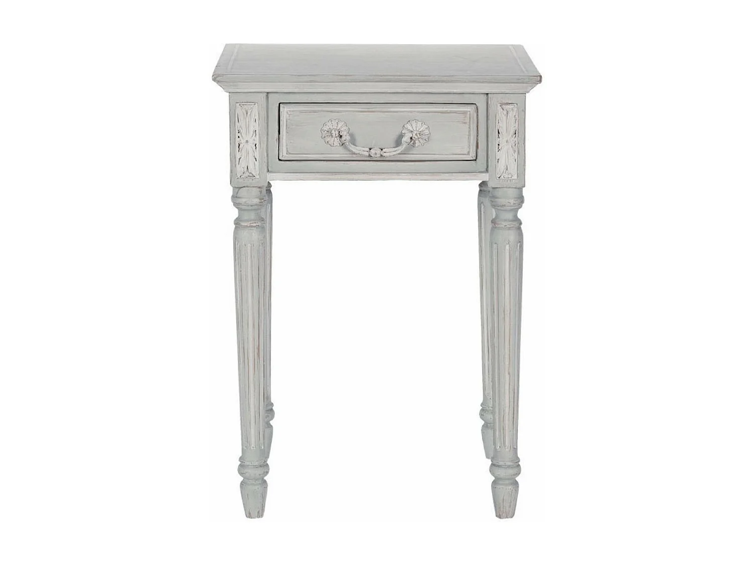 Table de chevet 1 tiroir MDF Gris - Gustavien Interior's