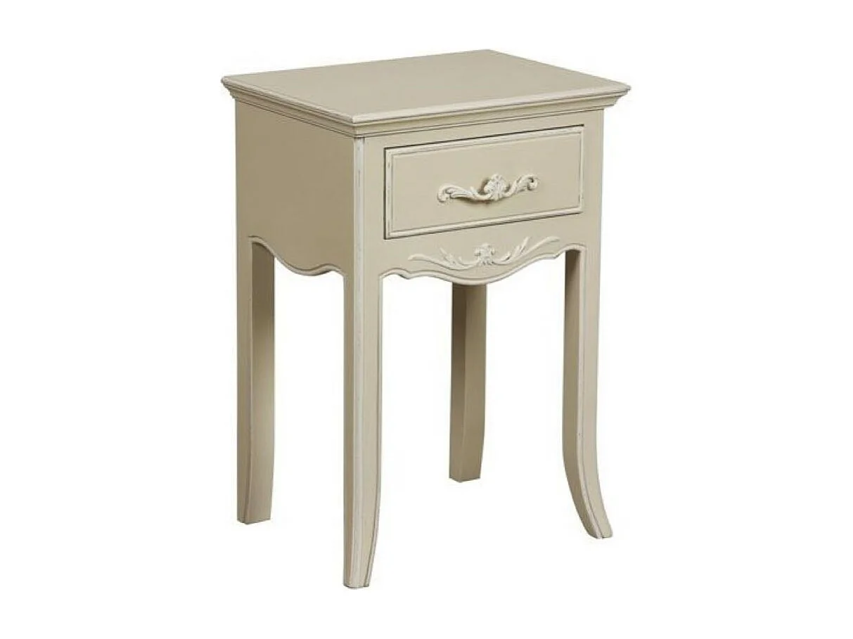 Table de chevet 1 tiroir MDF Beige - Lubéron Interior's