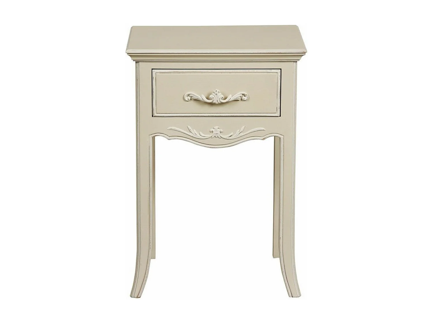 Table de chevet 1 tiroir MDF Beige - Lubéron Interior's