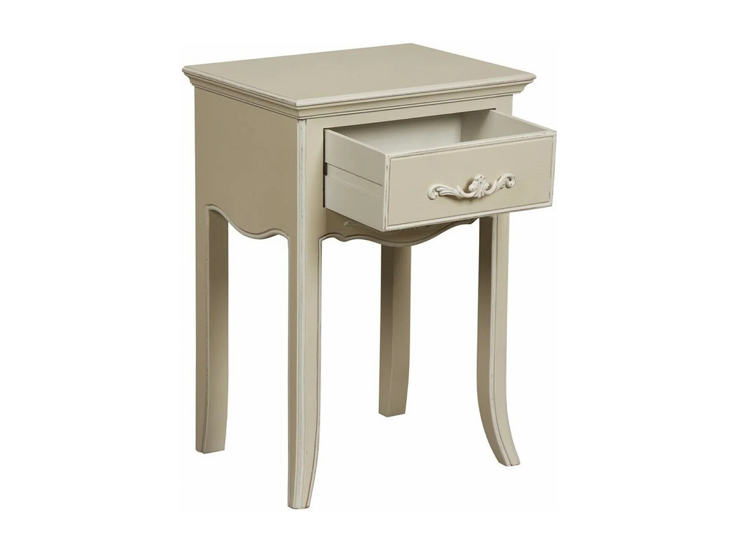 Table de chevet 1 tiroir MDF Beige - Lubéron Interior's