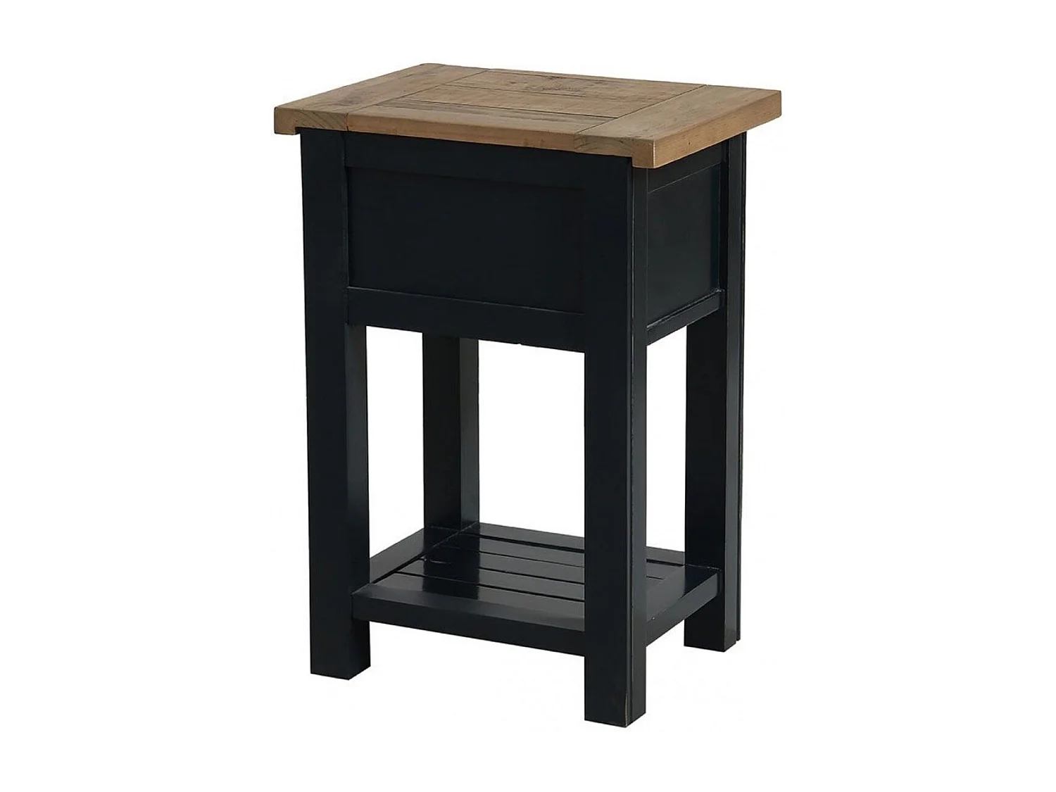 Table de chevet 1 tiroir MDF Noir - Rivages Interior's