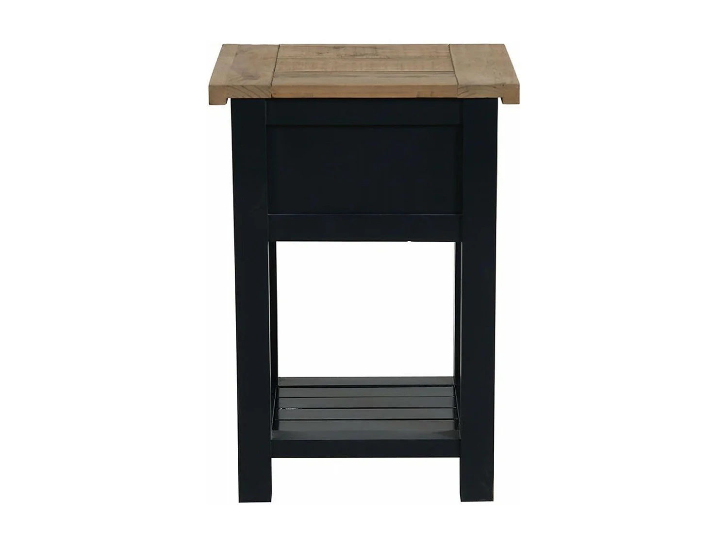 Table de chevet 1 tiroir MDF Noir - Rivages Interior's