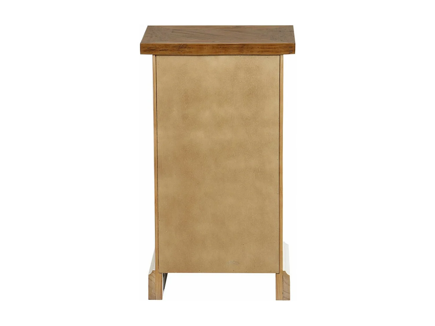 Table de chevet 3 tiroirs Bois Blanc - Vénitiennes Interior's