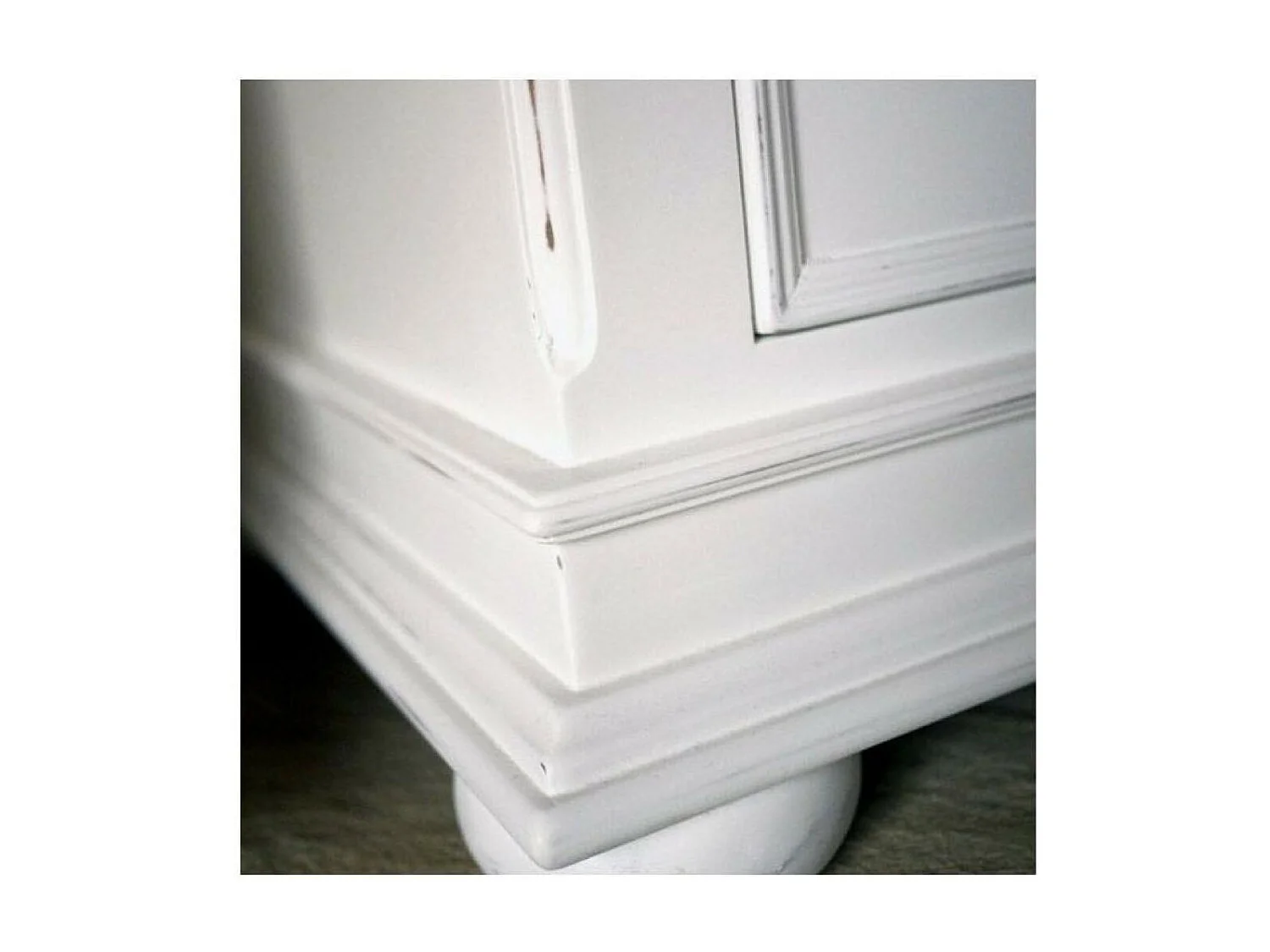 Table de chevet 1 tiroir 1 porte MDF Blanc - Harmonie Interior's