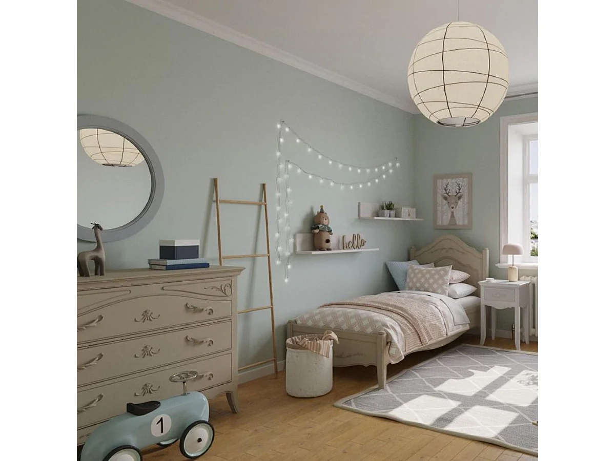 Table de chevet 1 tiroir MDF Blanc - Lubéron Interior's