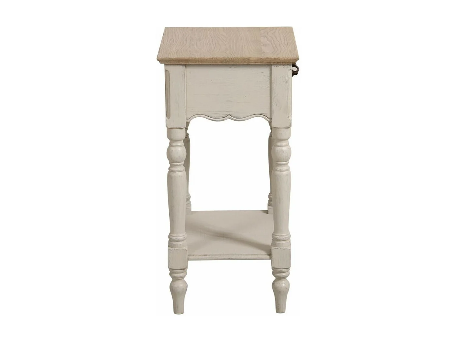 Table de chevet 1 tiroir MDF Blanc - Romance Interior's
