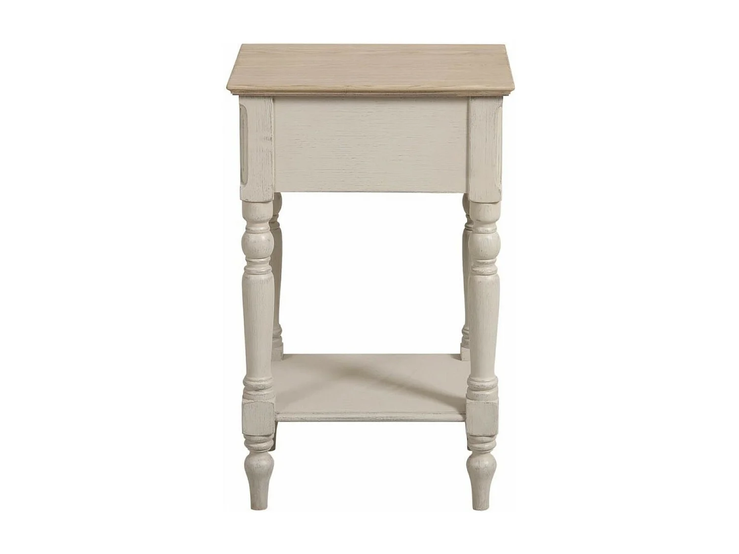 Table de chevet 1 tiroir MDF Blanc - Romance Interior's