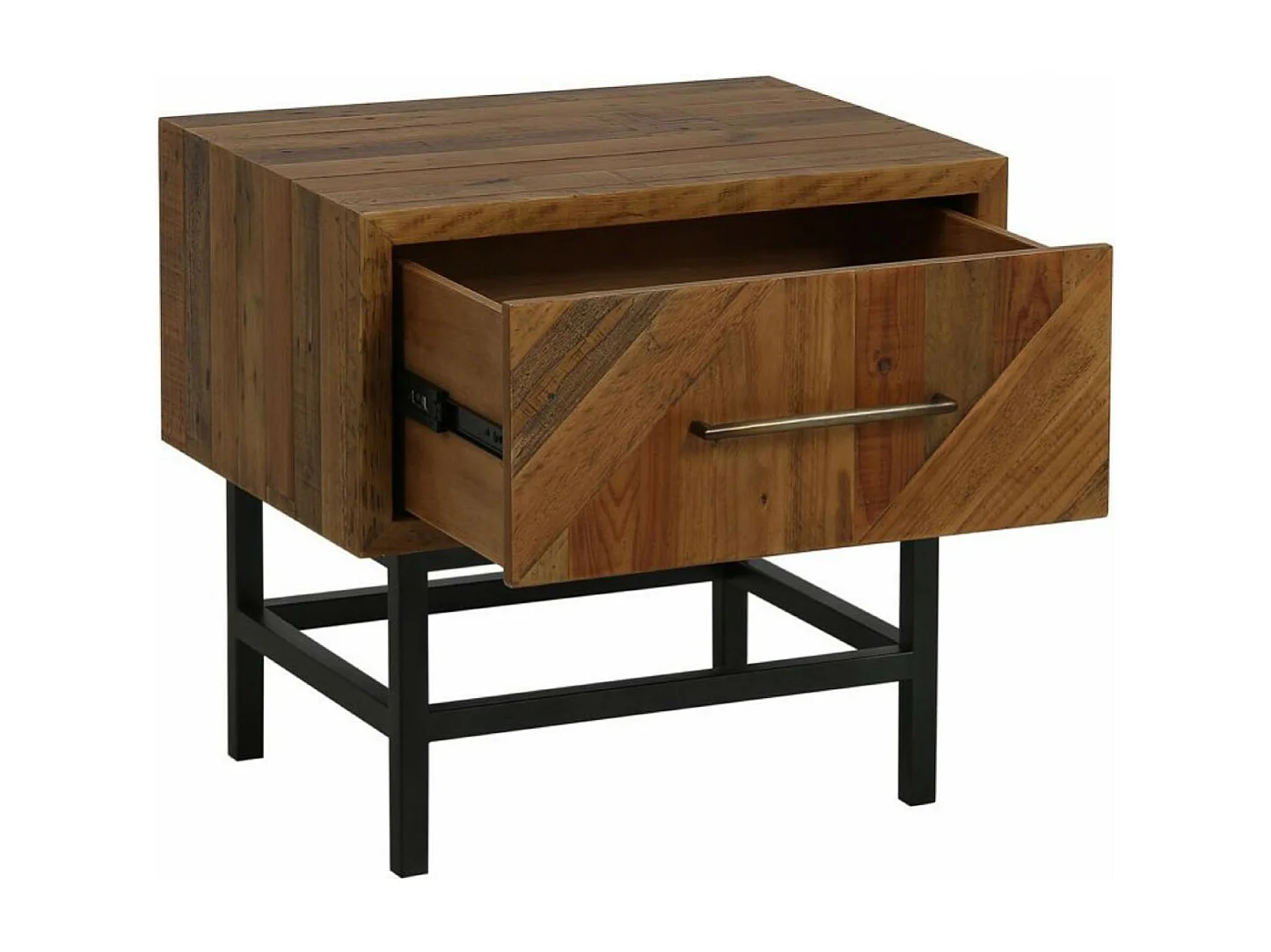 Table de chevet 1 tiroir pieds Bois Marron - Empreintes Interior's