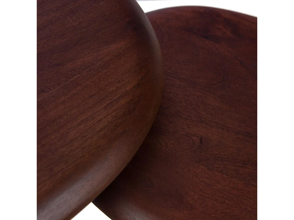 Set de 2 bouts de canapé Bernie en manguier