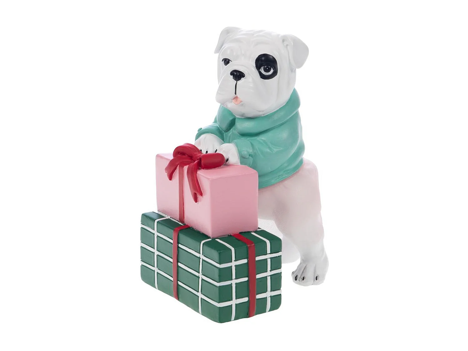 Chien Bull Santa cadeau (lot de 2)