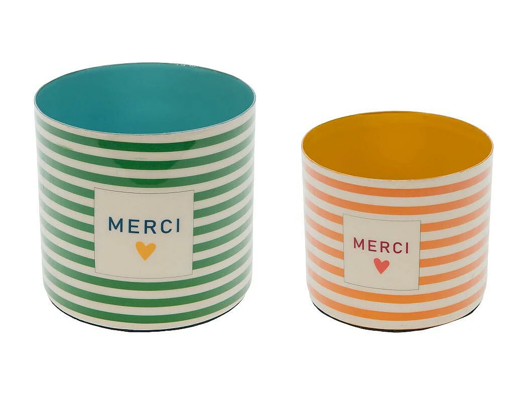 Set de 2 cache-pots Merci