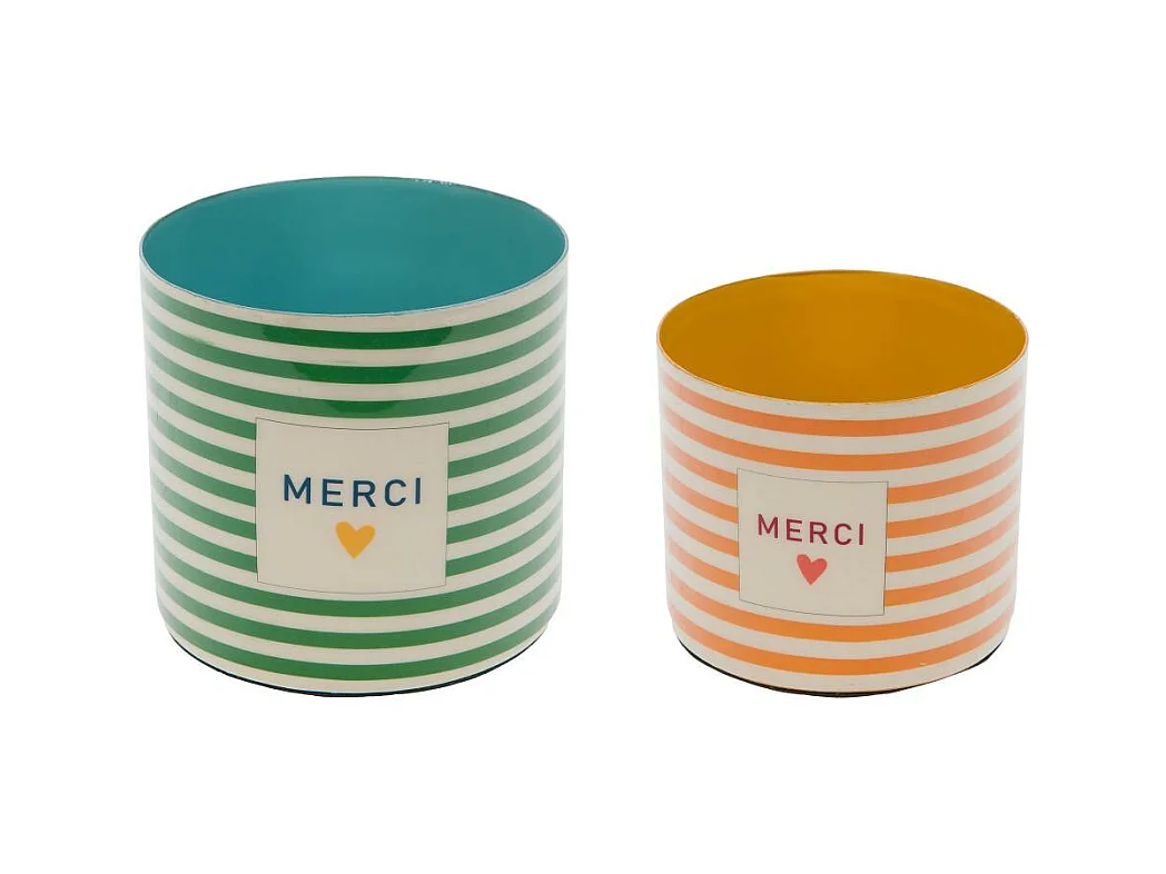 Set de 2 cache-pots Merci