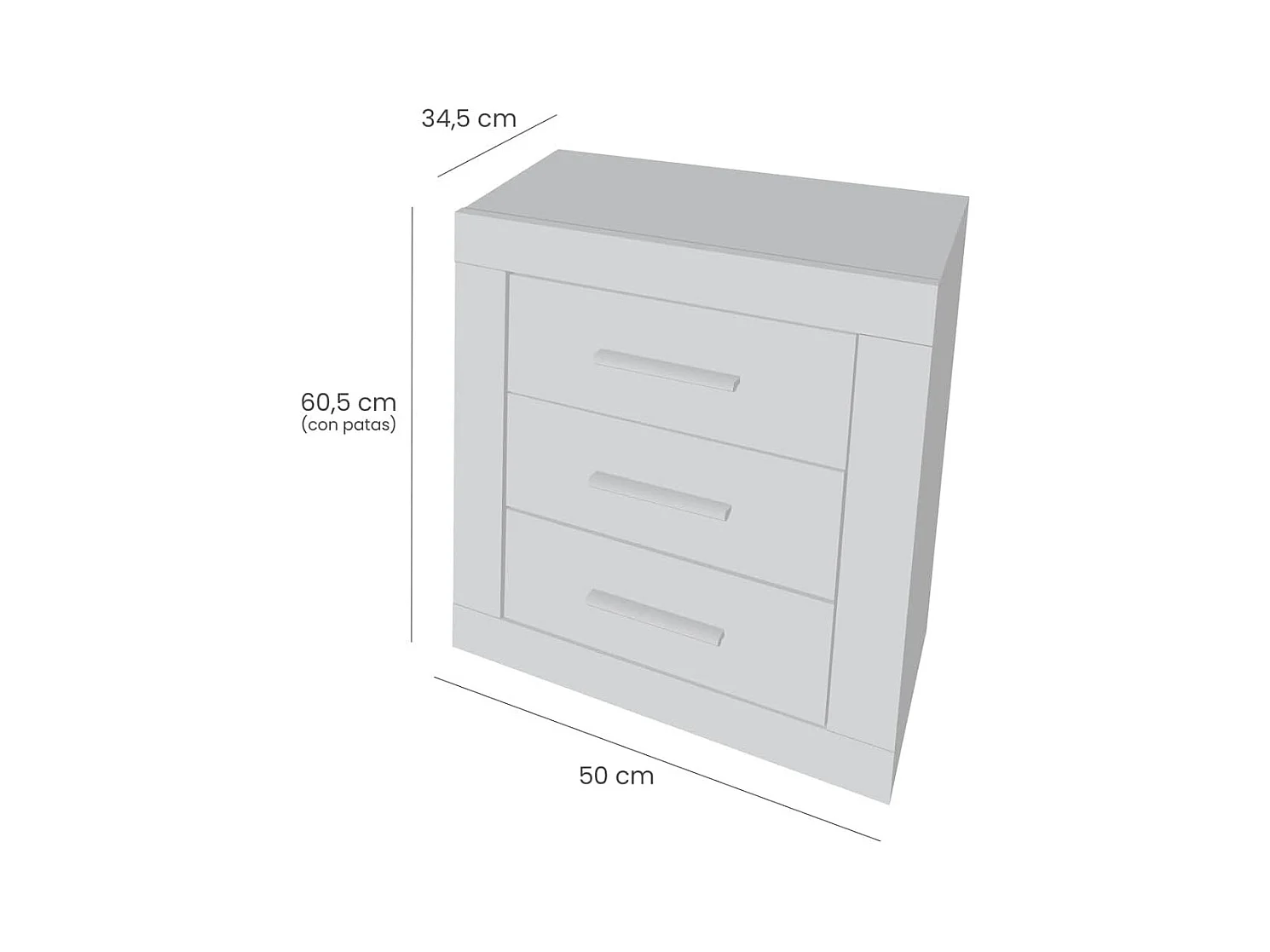 Pack Cabecero de 160 x 120 cm + 2 Mesitas de Noche | Dormitorio Completo | Colores Andersen y Pino Gris (para Cama de 135-140 o 160) – Meyvaser