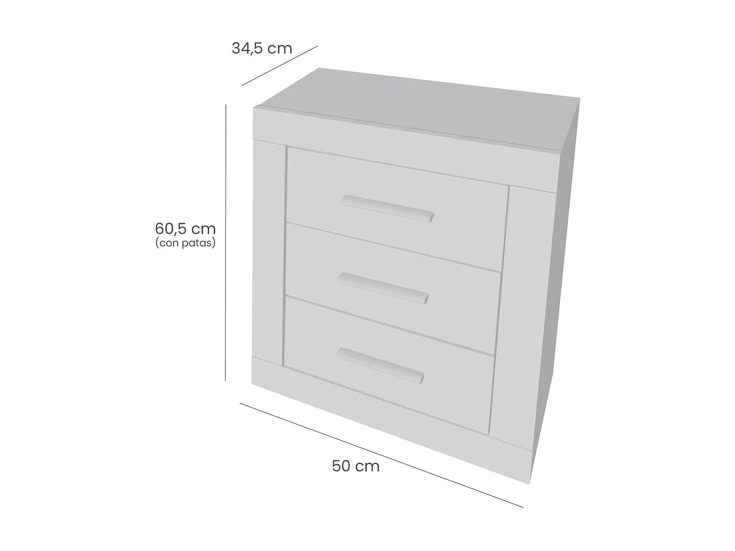 Pack Cabecero de 160 x 120 cm + 2 Mesitas de Noche | Dormitorio Completo | Colores Andersen y Pino Gris (para Cama de 135-140 o 160) – Meyvaser