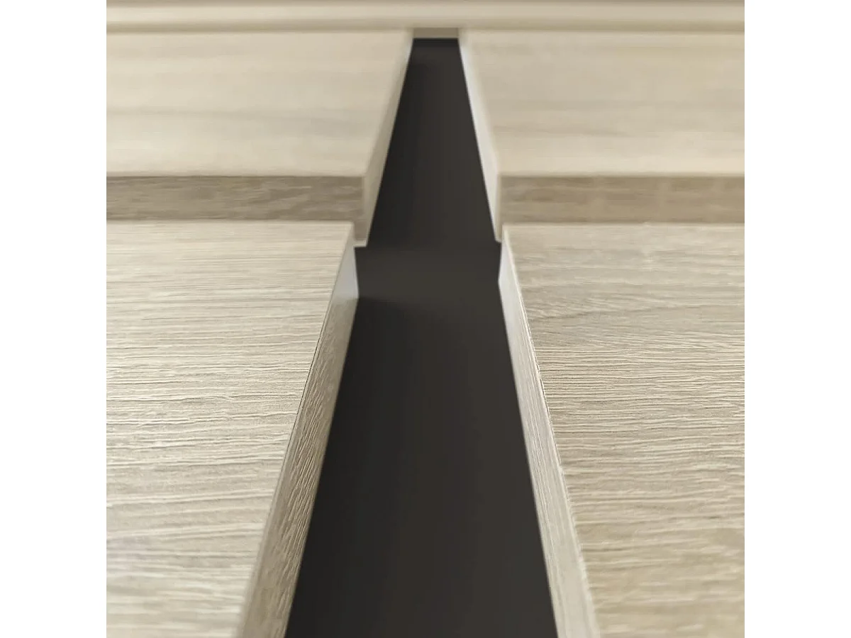 BricoExpo - Pack Cabecero de 160 x 120 cm + 2 Mesitas de Noche | Dormitorio Completo | Color Cambria y Grafito (para Cama de 135-140 o 160)