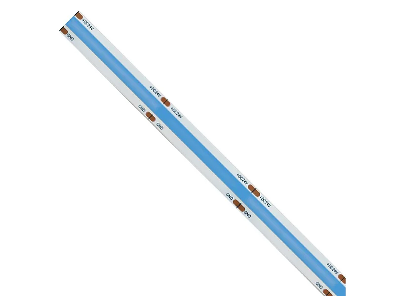 15W/MT 24V Single-Color COB LED Strip - 5m Reel - Blue