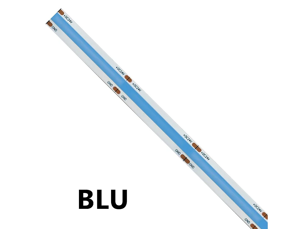 15W/MT 24V enkele kleur COB LED-strip - 5m rol - Rood