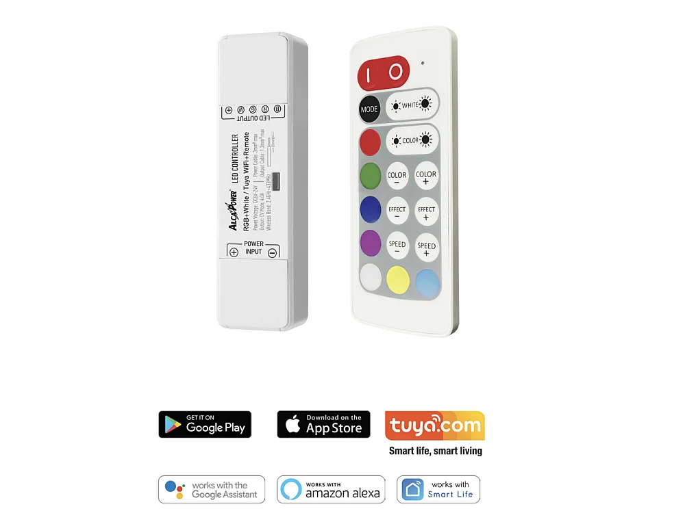 Télécommande pour bandes LED Smart Tuya RGB-W