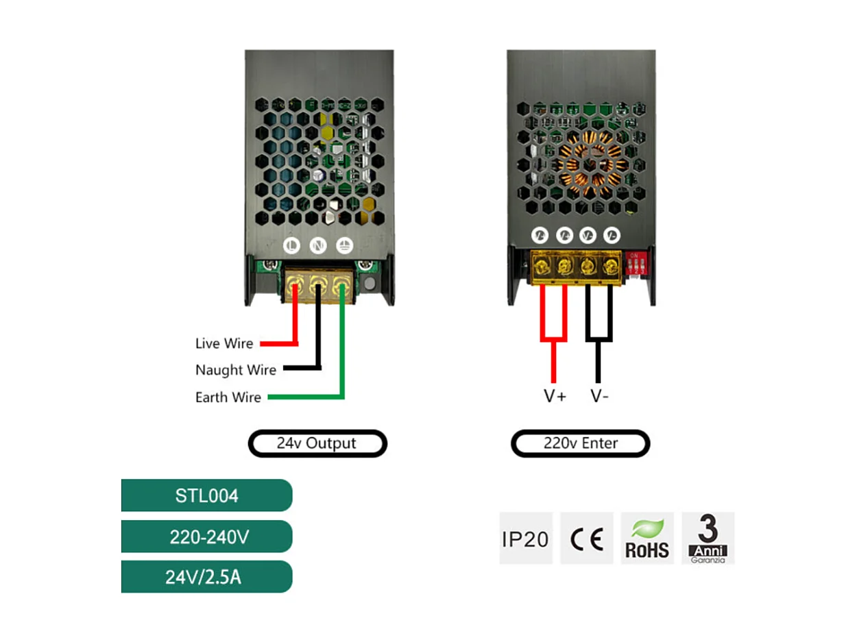 Fonte de alimentação LED regulável 12V 200W Transformador ultrafino para driver de LED de faixa LED
