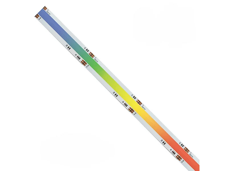 Fita LED COB IP20 5m RGB 12V 15W/MT