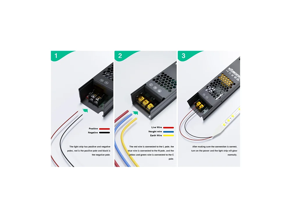 Fuente de alimentación LED regulable de 24 V y 300 W, transformador ultrafino para tira LED, controlador LED