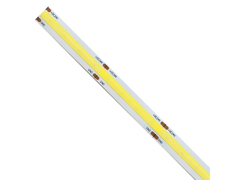 Bande LED COB monochrome 15W/MT 24V Bobine 5m Jaune