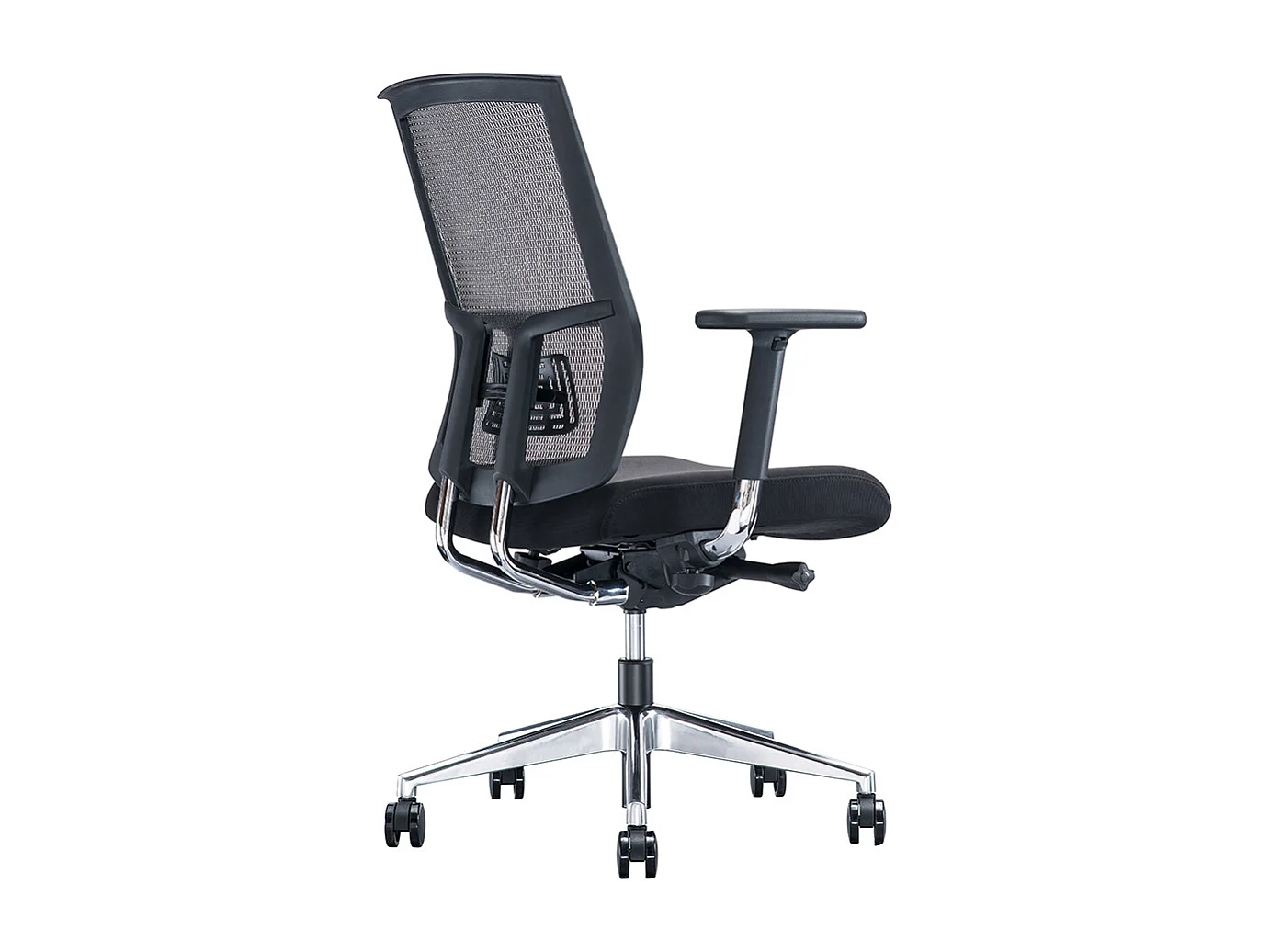 Chaise de bureau SVITA Premium avec revêtement en maille noire Chaise de bureau pivotante Chaise de direction