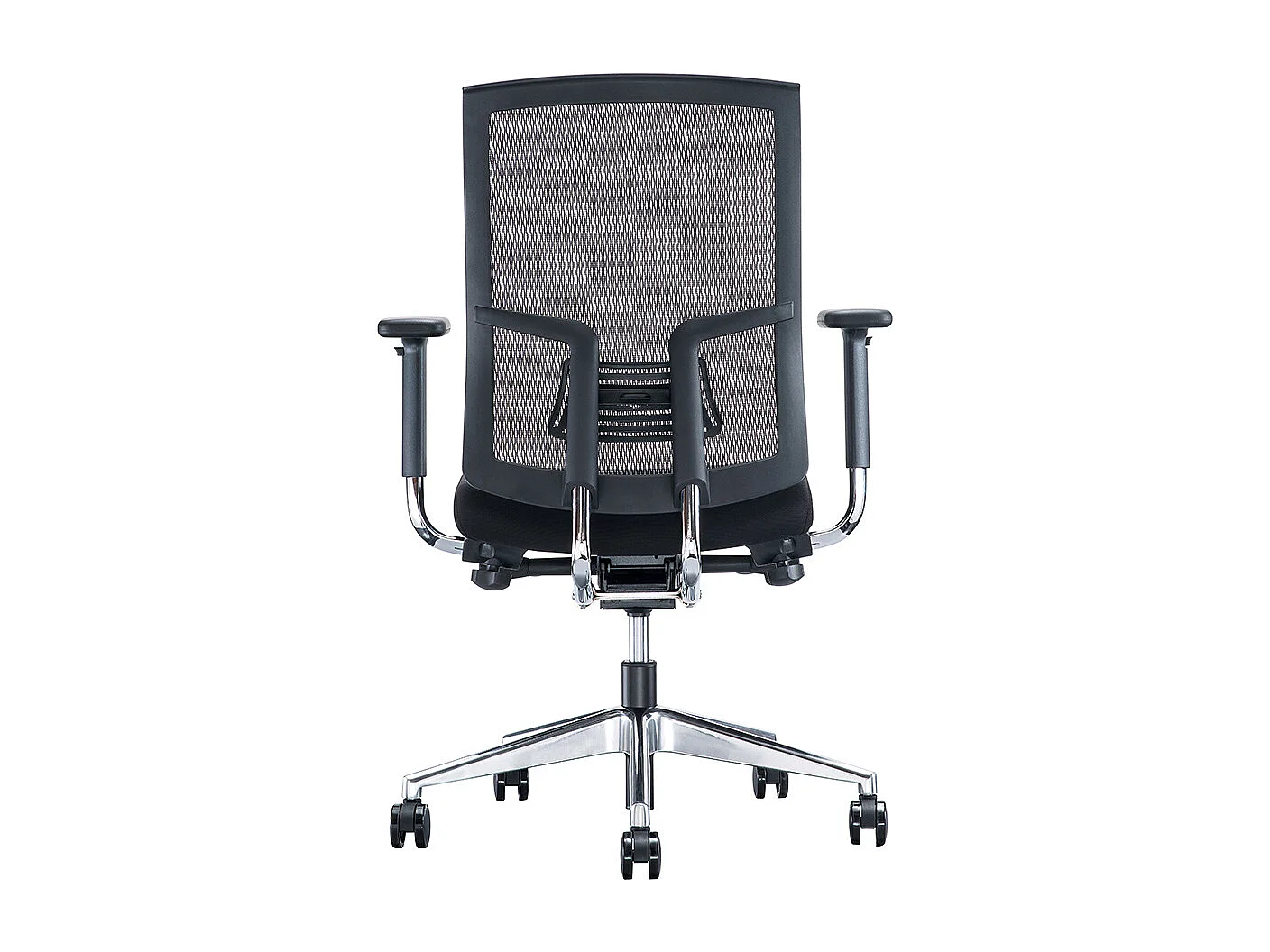 Chaise de bureau SVITA Premium avec revêtement en maille noire Chaise de bureau pivotante Chaise de direction