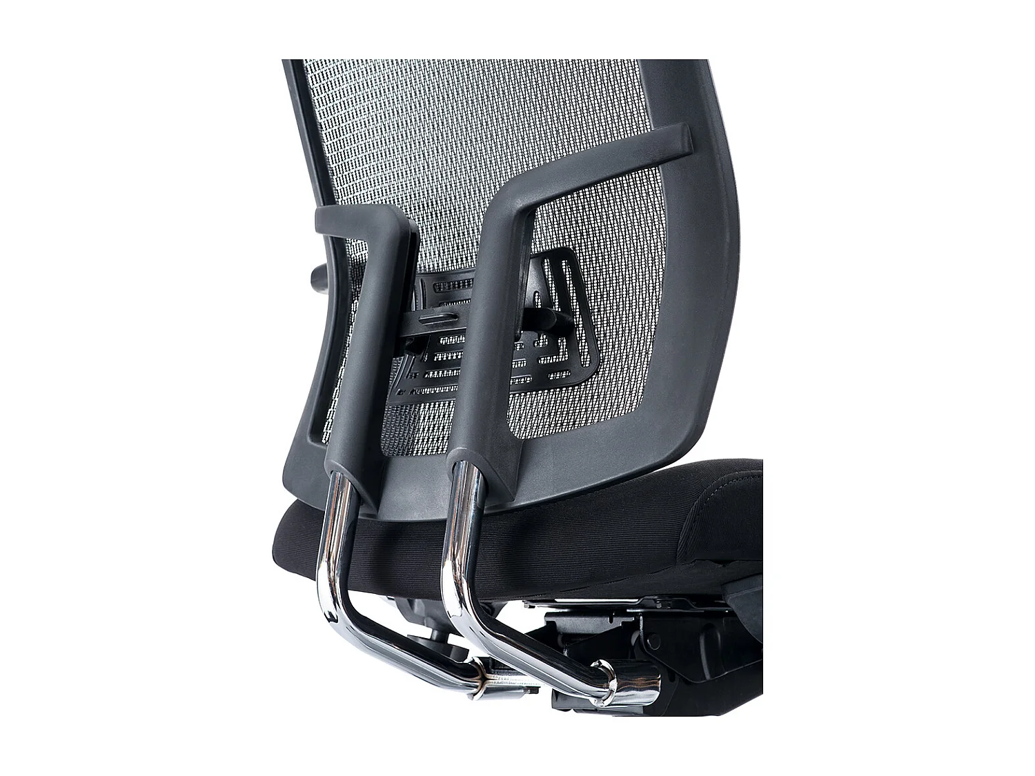 Chaise de bureau SVITA Premium avec revêtement en maille noire Chaise de bureau pivotante Chaise de direction