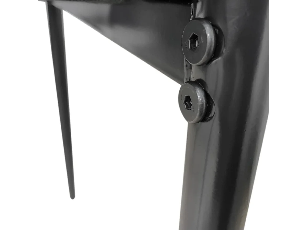 Pack de 6 Sillas Tapizadas para Salón, Comedor. Acabadas en Polipiel de Color Blanco y Patas Negras. Medidas: 39,5 cm (Ancho) x 37,5 cm (Fondo) x 96 c