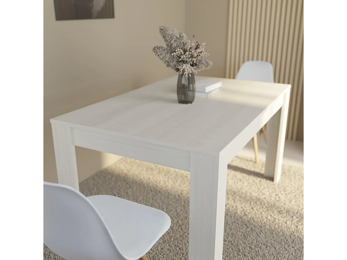 Mesa de Comedor, Mesa de Salón Fija, Robusta y Funcional, Color Andersen Pino, Medidas: 140 cm (Largo) x 80 cm (Ancho) x 75 cm (Alto) – Meyvaser