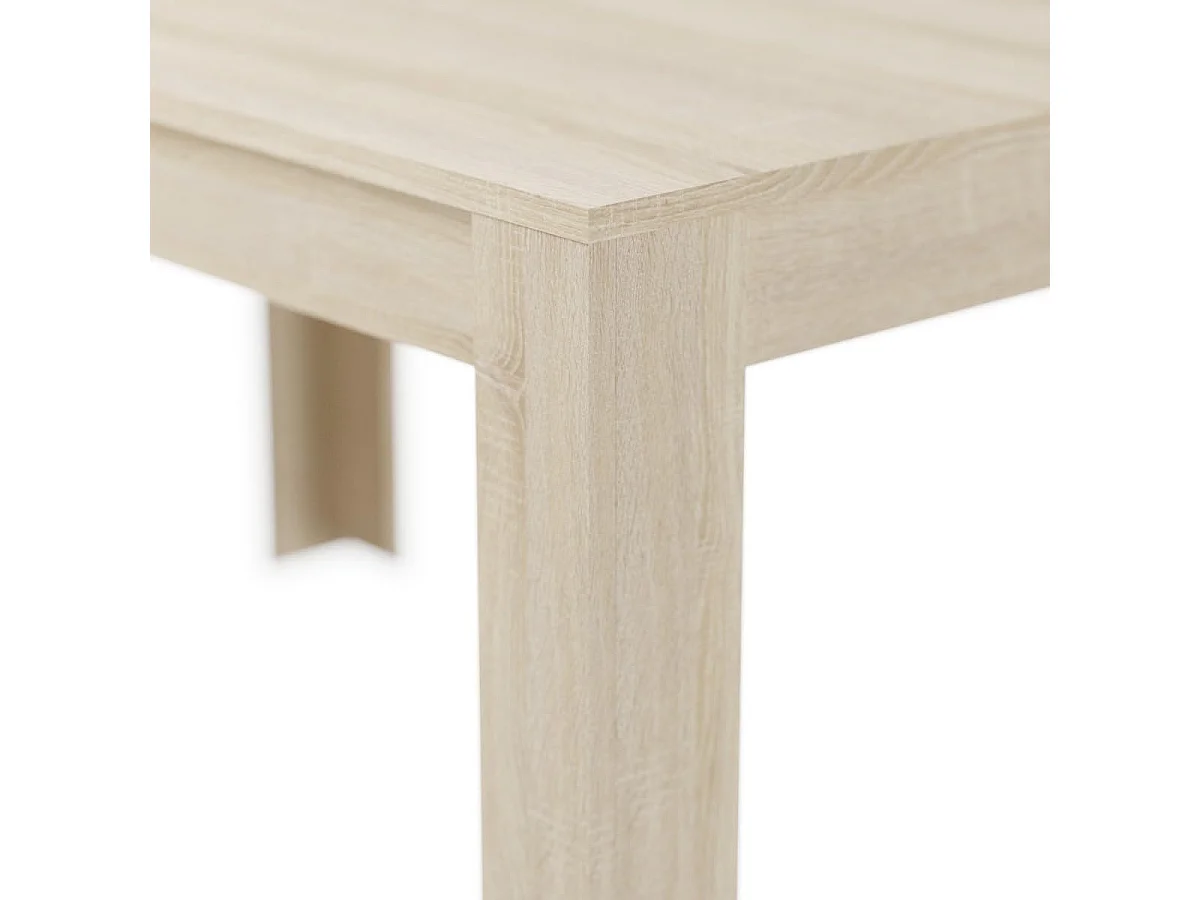 Mesa de Comedor, Mesa de Salón Fija, Robusta y Funcional, Color Cambria, Medidas: 140 cm (Largo) x 80 cm (Ancho) x 75 cm (Alto) – Meyvaser