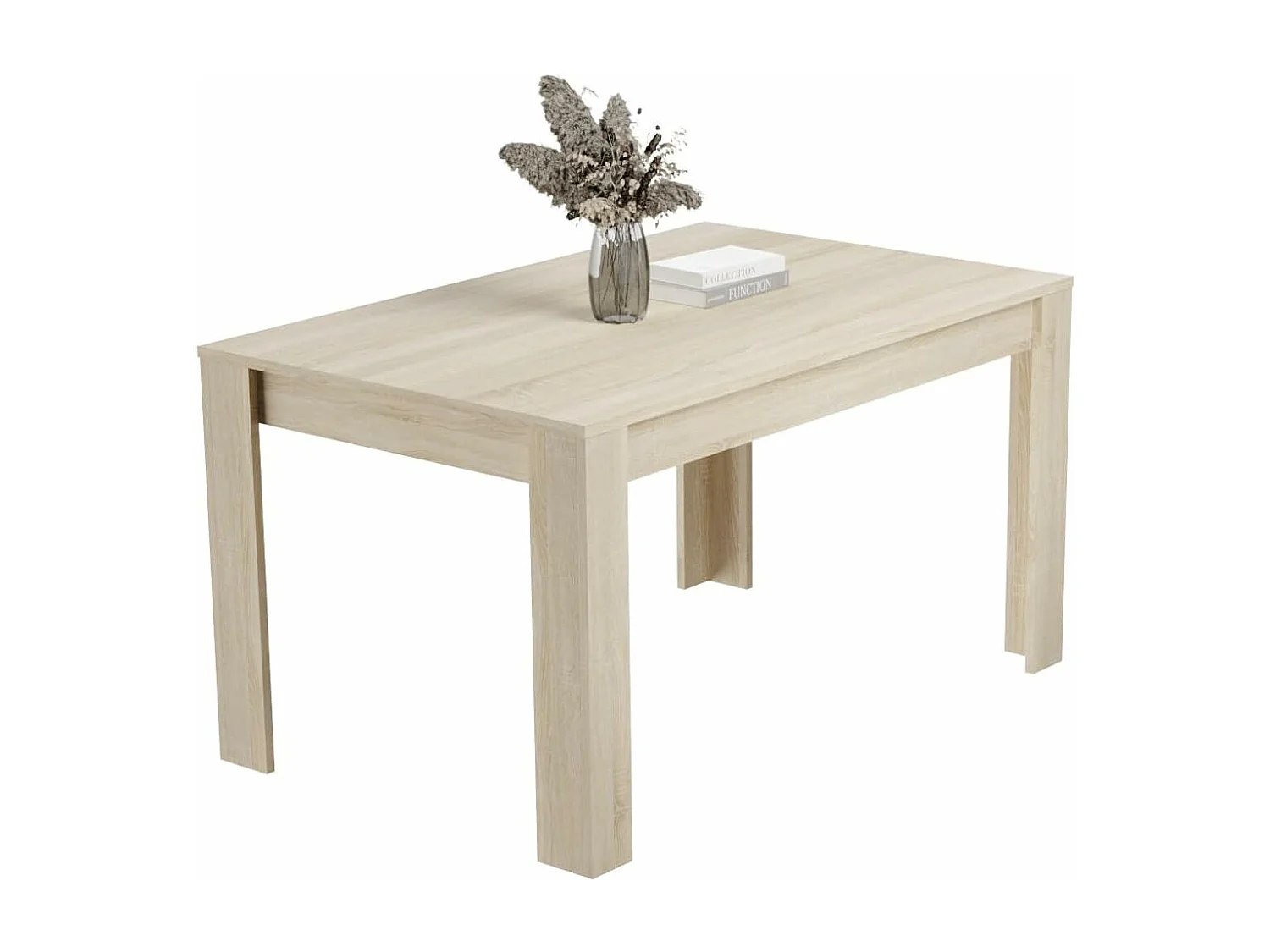 Mesa de Comedor, Mesa de Salón Fija, Robusta y Funcional, Color Cambria, Medidas: 140 cm (Largo) x 80 cm (Ancho) x 75 cm (Alto) – Meyvaser