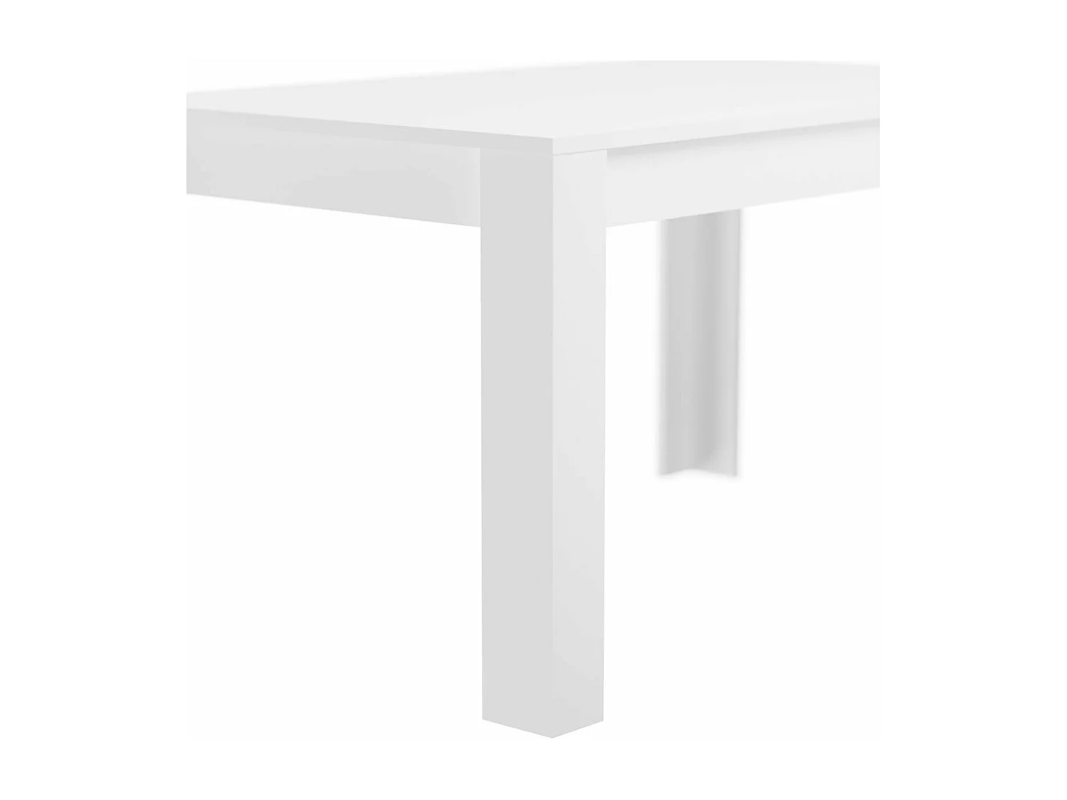 Mesa de Comedor, Mesa de Salón Fija, Robusta y Funcional, Color Andersen Blanco, Medidas: 140 cm (Largo) x 80 cm (Ancho) x 75 cm (Alto) – Meyvaser