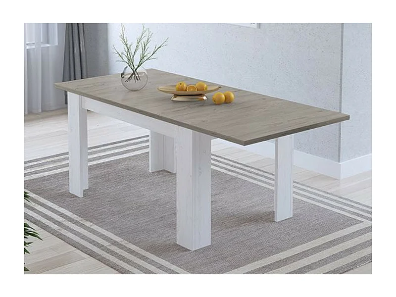 Mesa de Comedor Extensible, Mesa Salón, Robusta y Funcional, Madera, Color Andersen Pino Gris, 138-198 cm (Largo) x 88 cm (Ancho) x 76 cm (Alto)