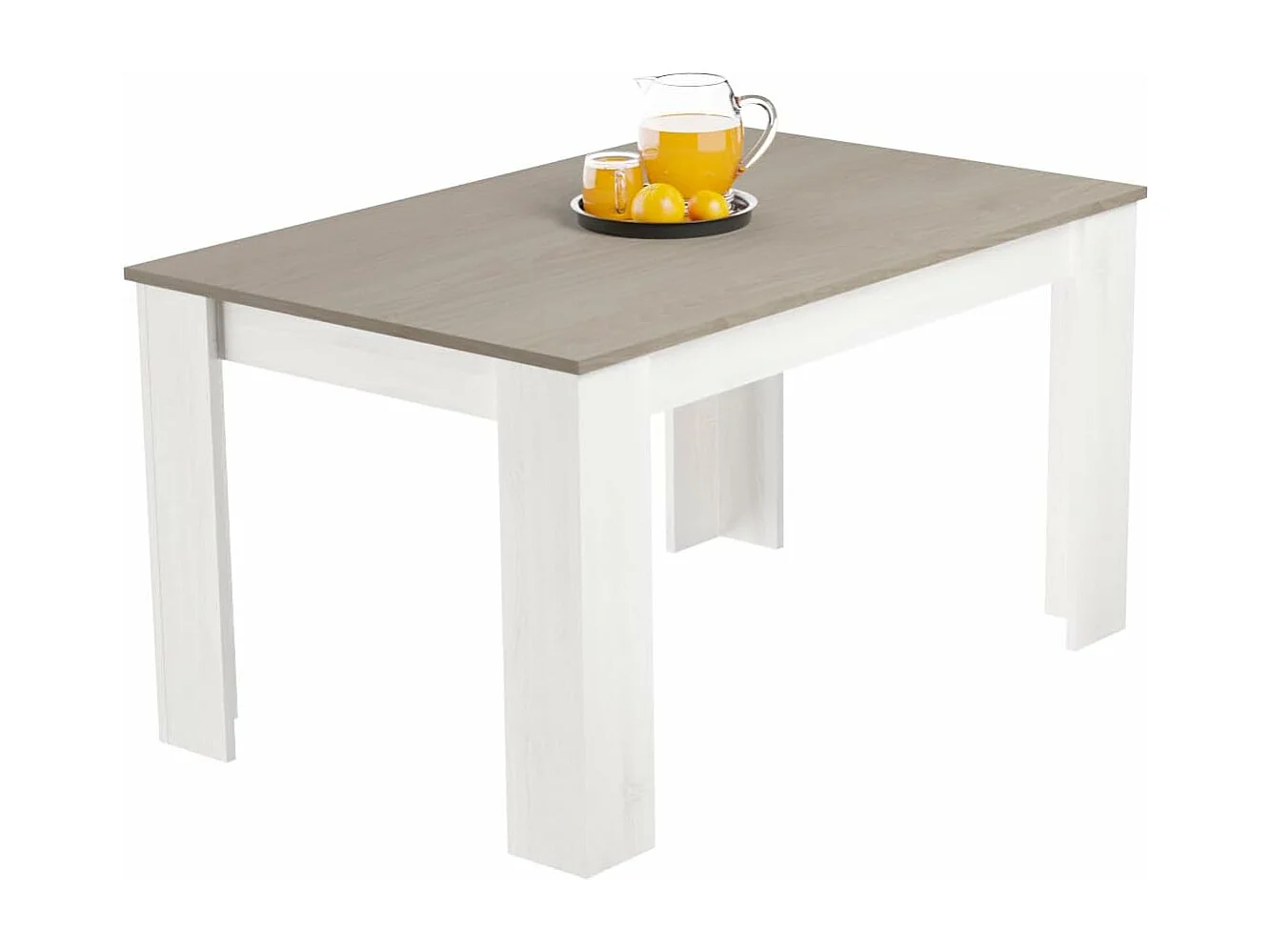 Mesa de Comedor Extensible, Mesa Salón, Robusta y Funcional, Madera, Color Andersen Pino Gris, 138-198 cm (Largo) x 88 cm (Ancho) x 76 cm (Alto)