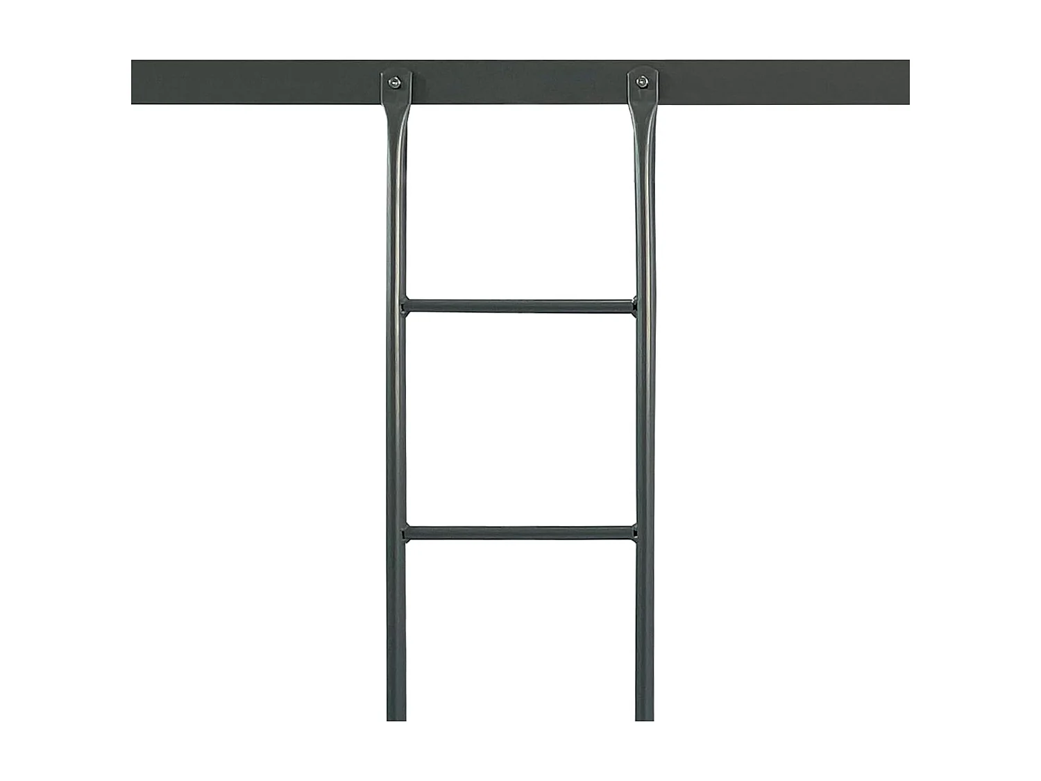 Meyvaser - Litera Metálica Reforzada con Barandilla y Escalera - Estructura Tubular - Acero aleado - Color Gris - 90x190 Cm