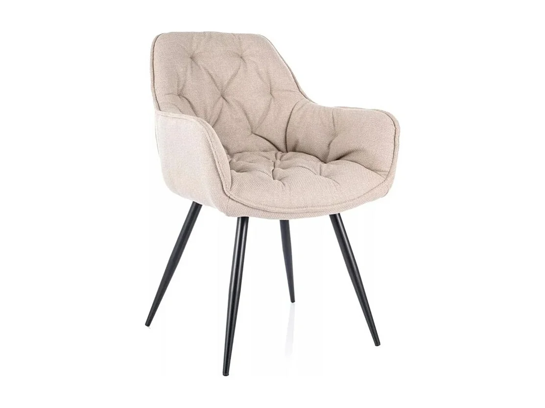 Krzesło tapicerowane CHERRY BJORN jasnobeżowe