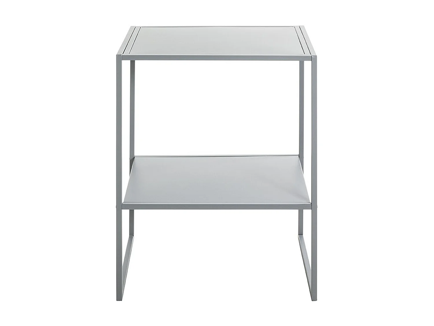 Table d'appoint, table de salon en métal coloris gris  -longueur  45 x profondeur 35 x hauteur 60 cm