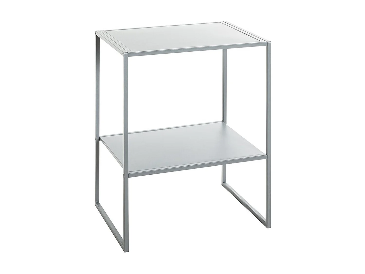 Table d'appoint, table de salon en métal coloris gris  -longueur  45 x profondeur 35 x hauteur 60 cm
