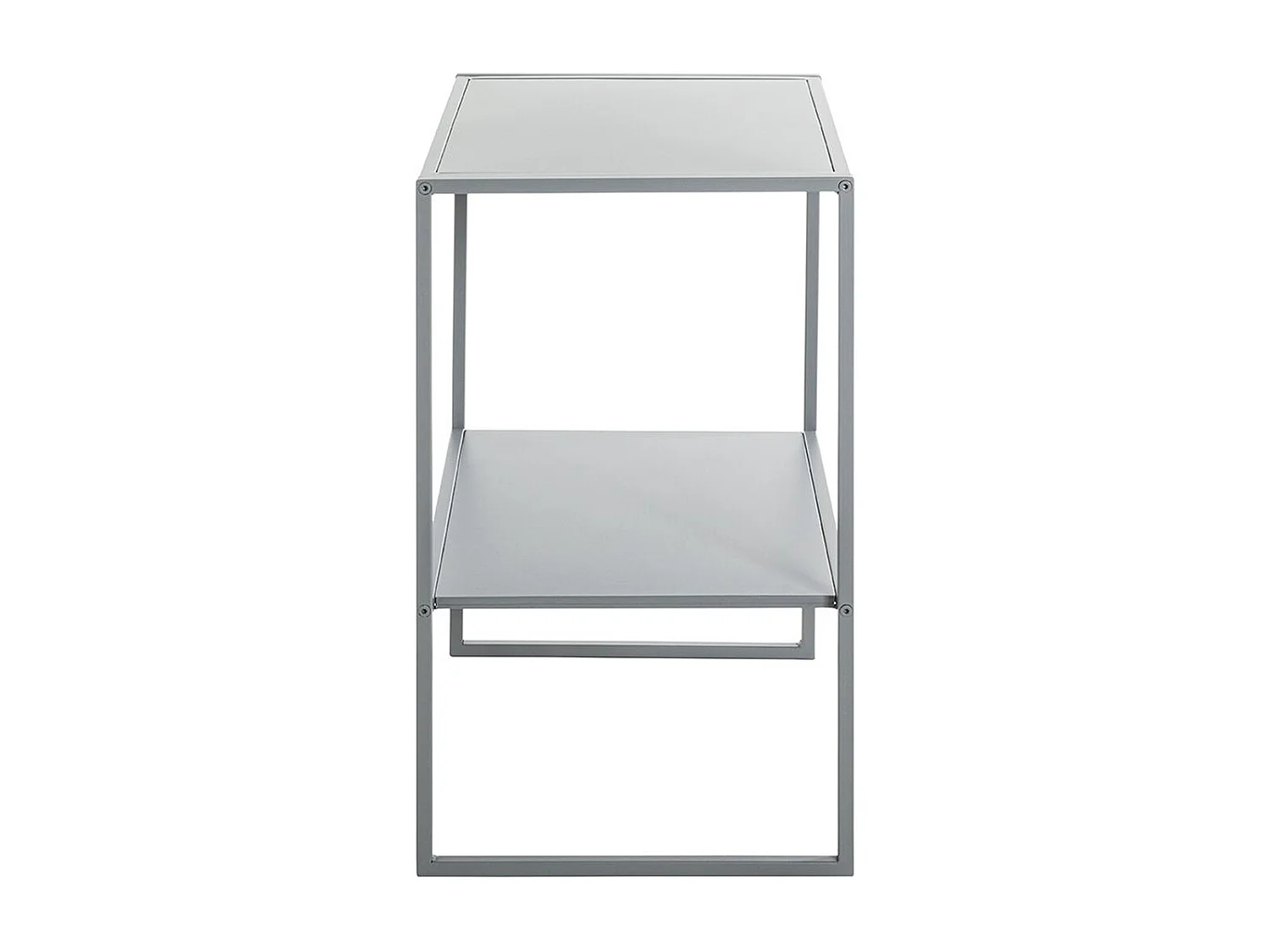 Table d'appoint, table de salon en métal coloris gris  -longueur  45 x profondeur 35 x hauteur 60 cm