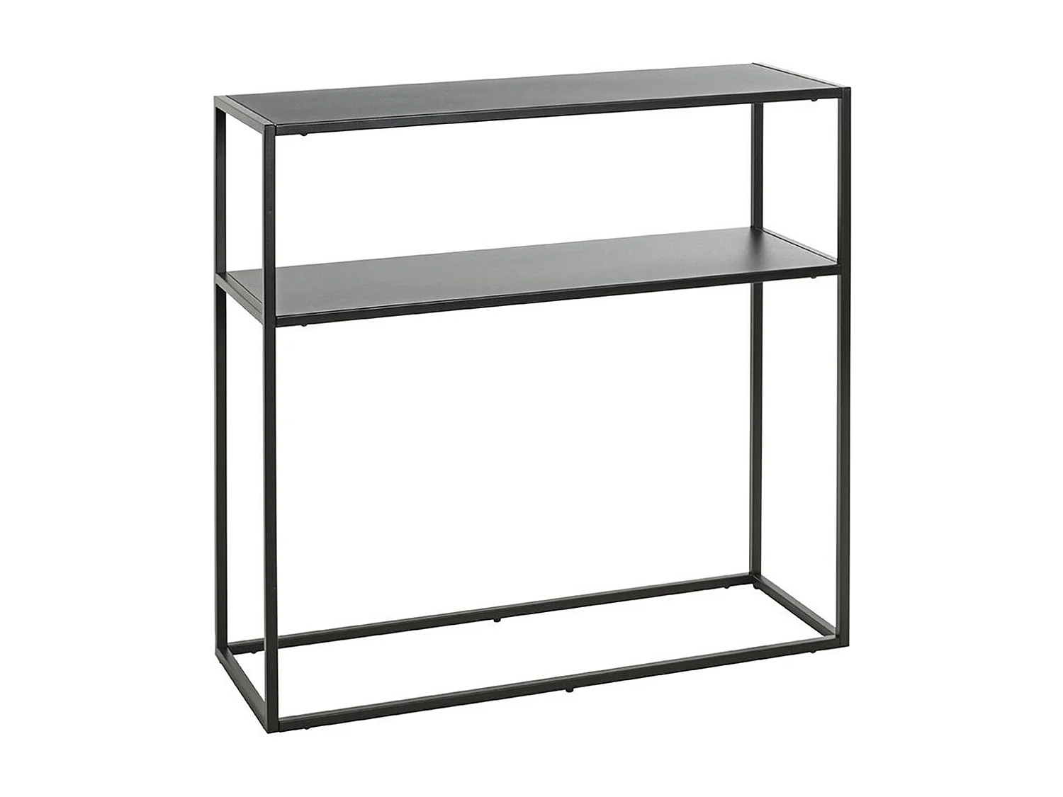 Etagère, meuble étagère en métal coloris noir -longueur 80 x profondeur 30 x hauteur 80 cm