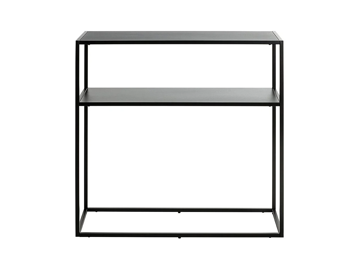 Etagère, meuble étagère en métal coloris noir -longueur 80 x profondeur 30 x hauteur 80 cm