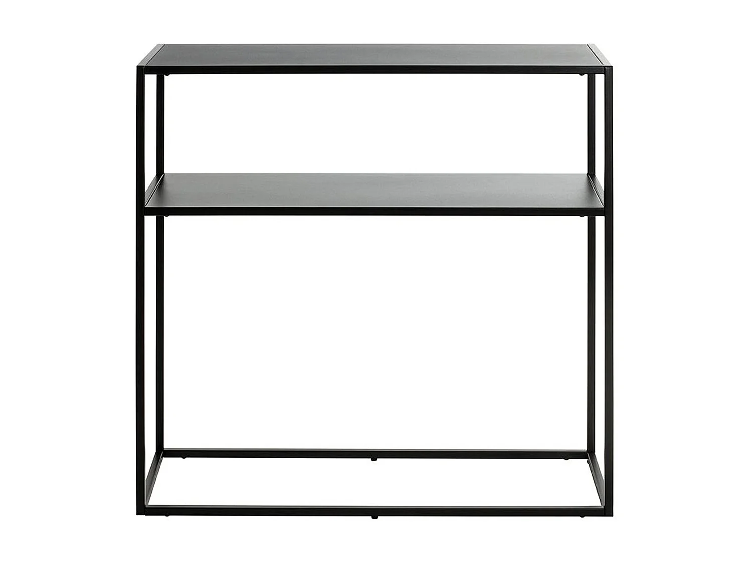 Etagère, meuble étagère en métal coloris noir -longueur 80 x profondeur 30 x hauteur 80 cm